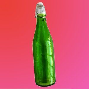 ✳️ Flip Top Glas(s) Bo(tt)le for Christmas eggnog o coquito Holyday traditions